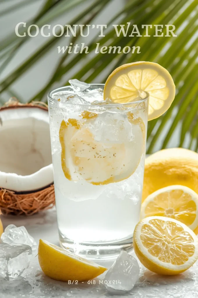 Coconut Water with Lemon