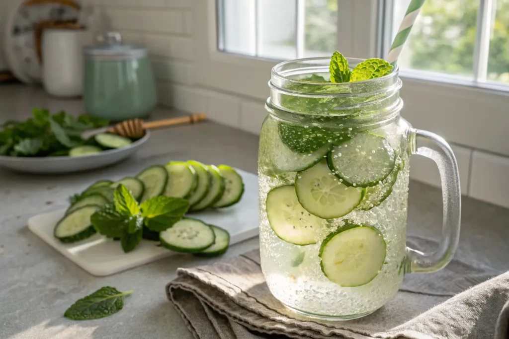 Cucumber Mint Detox Water
