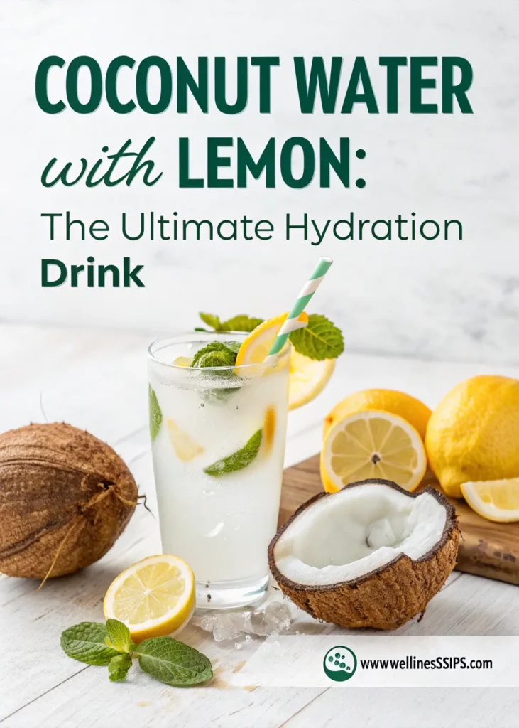 Coconut Water with Lemon