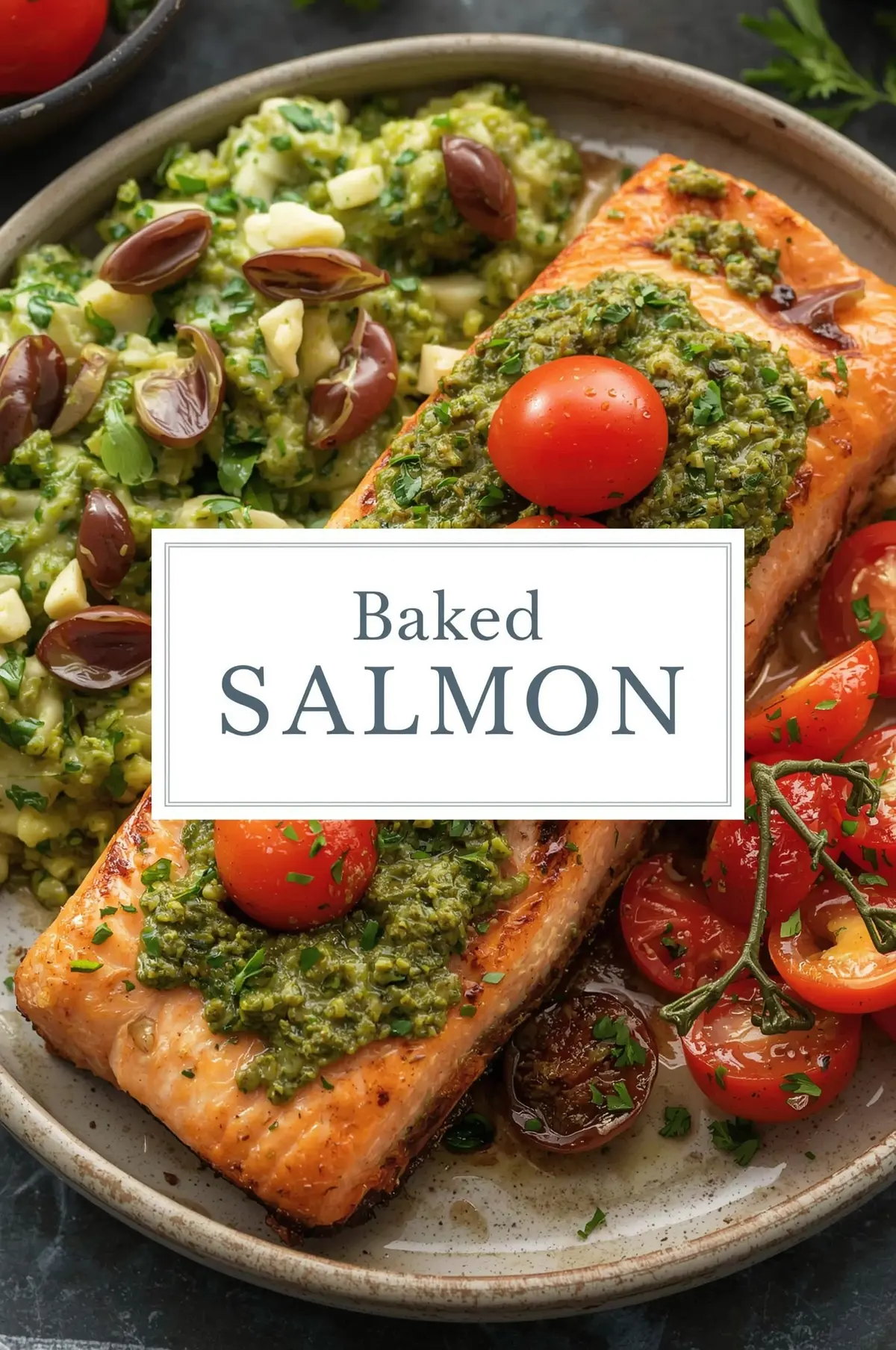 Baked Pesto Salmon