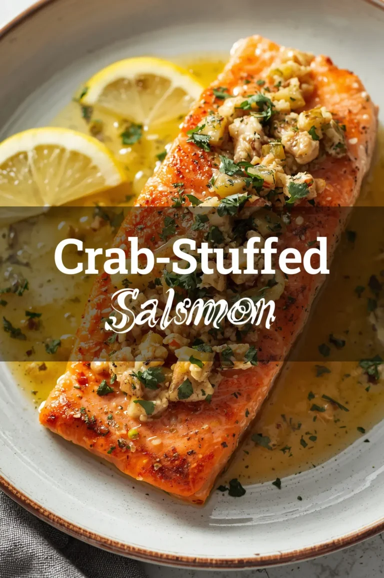 Crab-Stuffed Salmon