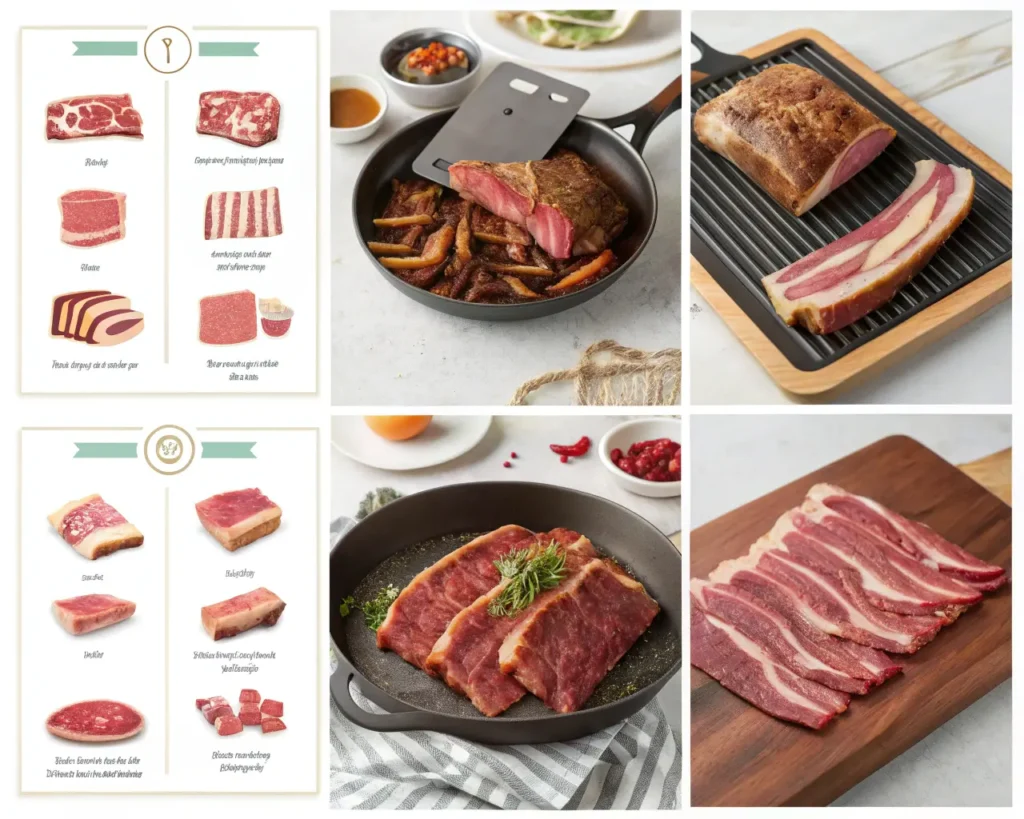 Beef Bacon Cooking