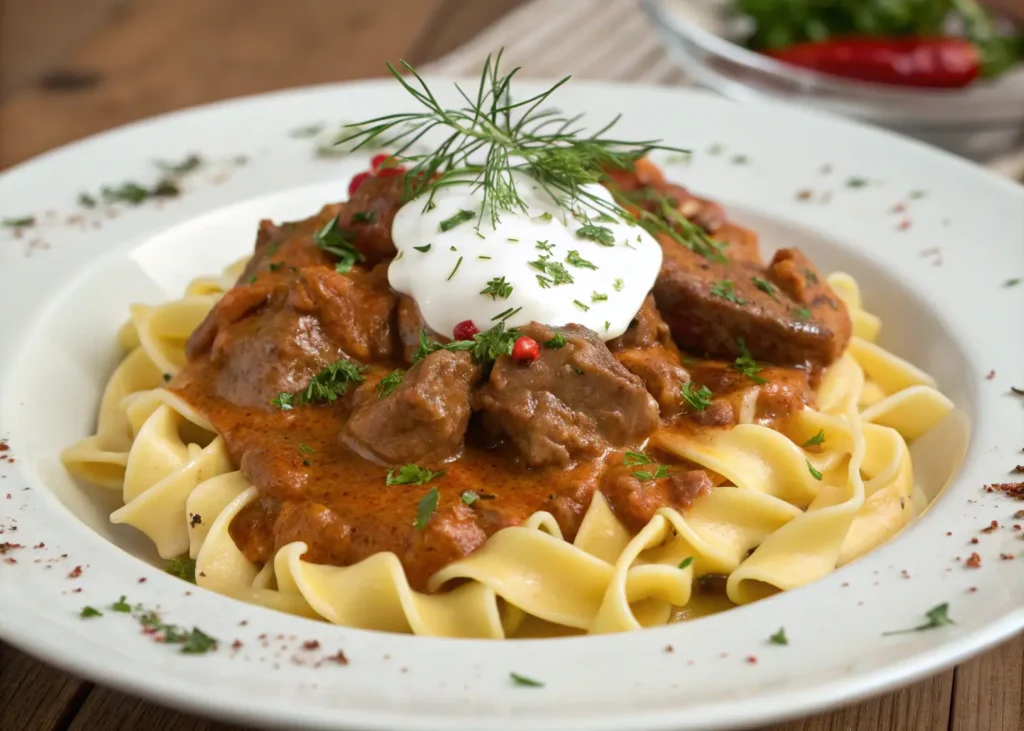 Beef Stroganoff