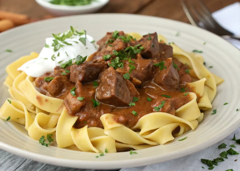 Beef Stroganoff