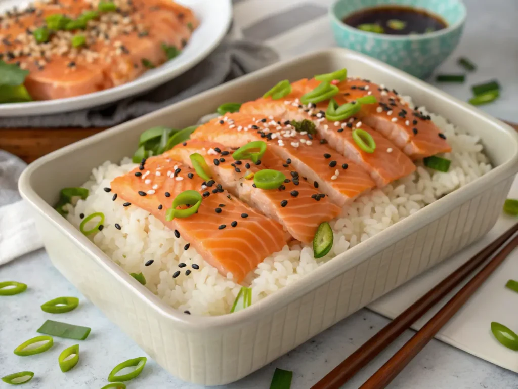 Salmon Sushi Bake