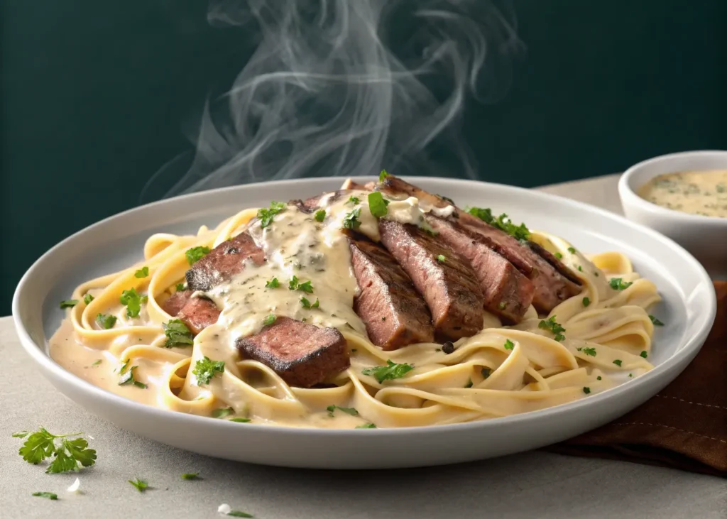 Creamy Cajun Steak Alfredo