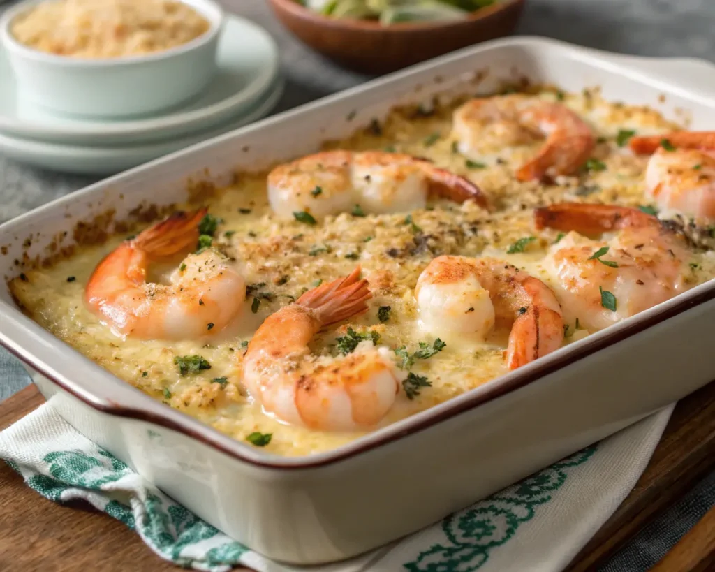 Garlic Shrimp Gratin