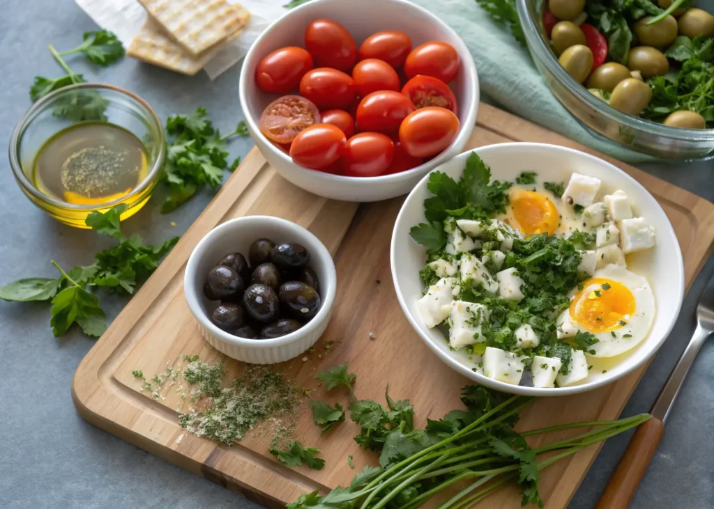 Baked Feta Eggs