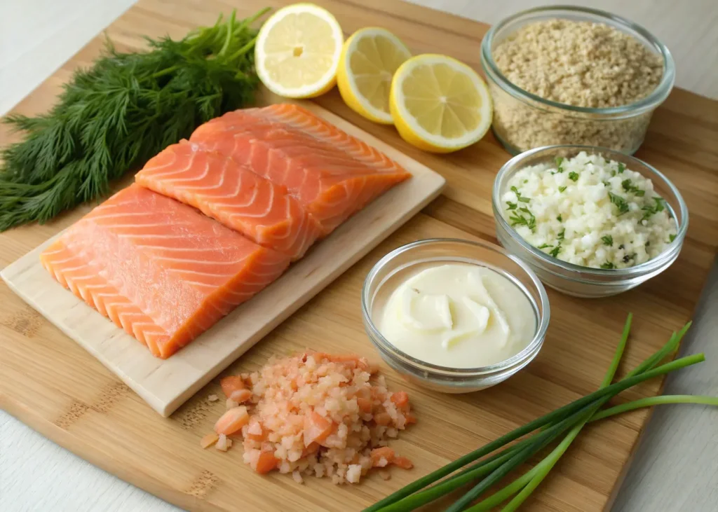 Crab-Stuffed Salmon