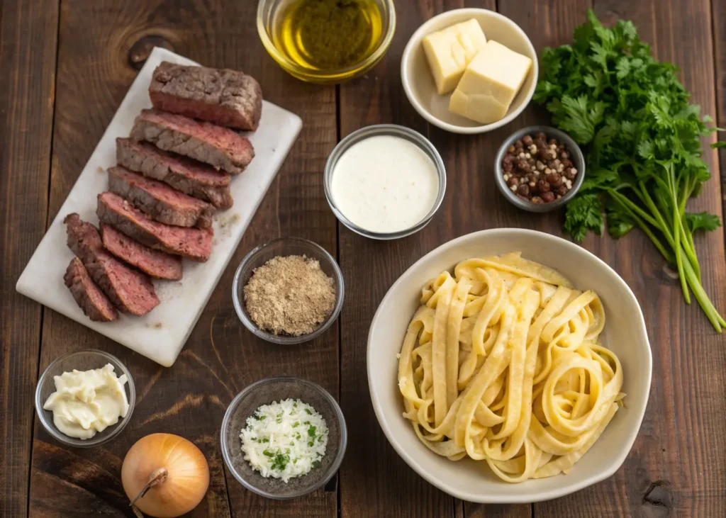 Creamy Cajun Steak Alfredo