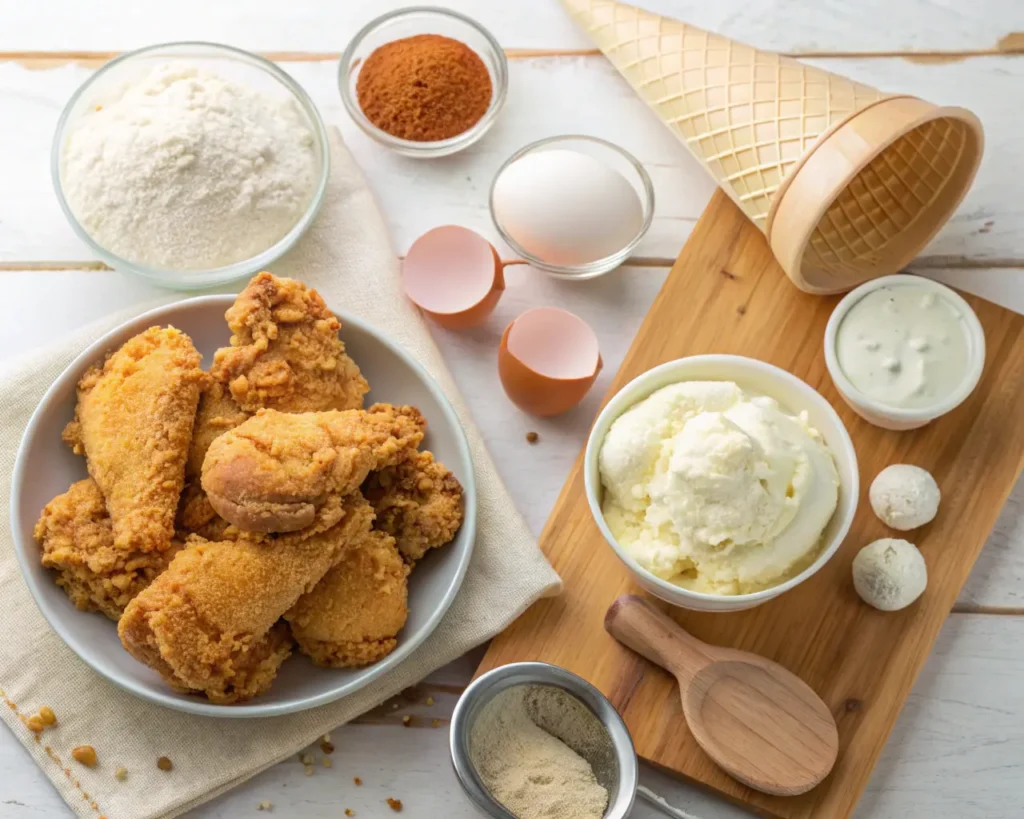 Fried Chicken Ice Cream